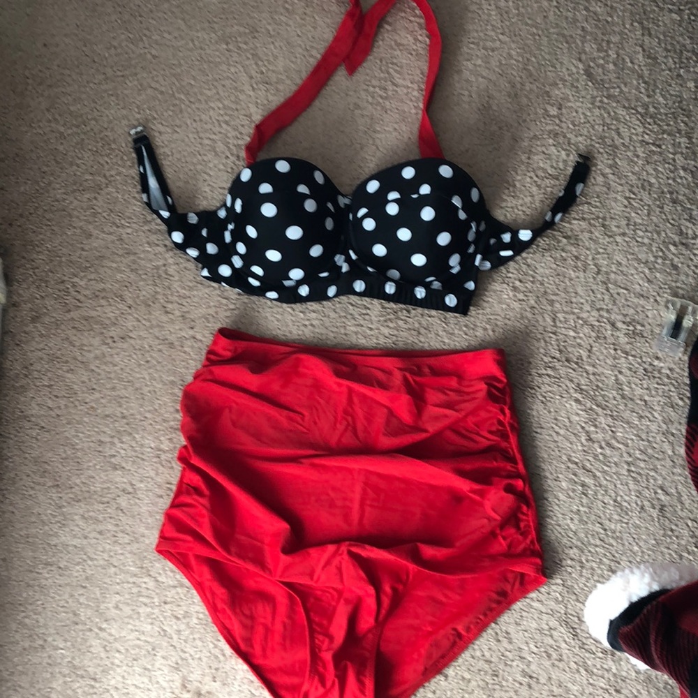 Cupshe high rise bottoms swimsuit